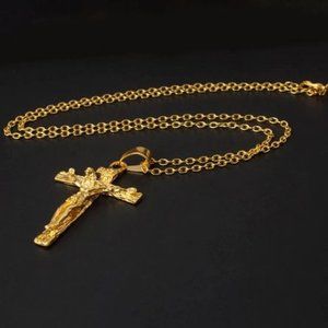 18K Gold Filled Religious Necklace